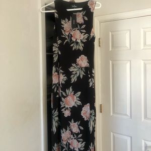 Black Lulus Floral Dress Size S